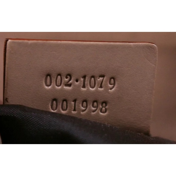 •Authentic•GUCCI Beige & Ebony Logo Canvas Ecru Leather WAVE Horsebit Hobo Bag - Picture 7 of 11